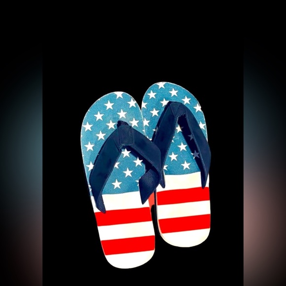 🆕Men’s American Flag flip flops. New, never worn. - Picture 3 of 4